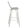 Pomax Chaises De Bar | Ombra - Chaise De Bar - Metal - L 40 X W 42 X H 90 Cm - Gris Clair