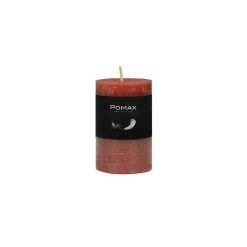 Pomax Bougies | Candle - Bougie - Cire De Paraffine - Dia 5 X H 8 Cm - Terracotta