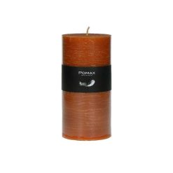 Pomax Bougies | Candle - Bougie - Cire De Paraffine - Dia 7 X H 14 Cm - Rouille