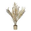 Pomax Plantes | Florida - Plante Artificielle - Synthetique / Metal - H 120 Cm - Champagne