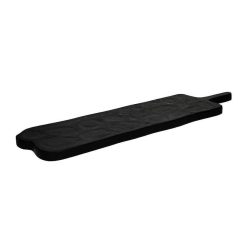 Pomax Planches A Decouper | Capri - Plateau - Bois De Mangier - L 19,5 X W 2,3 X H 72 Cm - Noir