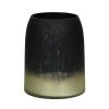 Pomax Photophores / T-Lights | Zingaro - Photophore - Verre - Dia 14 X H 17 Cm - Noir/Or