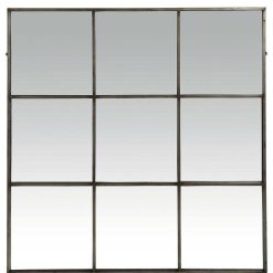 Pomax Miroirs | Palace - Miroir 9 Parties - Metal - L 118 X W 3,5 X H 118 Cm - Gris