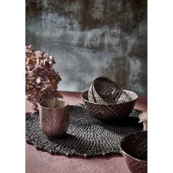 Pomax Vaisselle | Estro - Bol A Soupe - Porcelaine - Dia 15 X H 7 Cm - Bronze