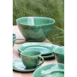 Pomax Vaisselle | Treille - Mug - Gres - Dia 10,5 X H 7 Cm - Vert