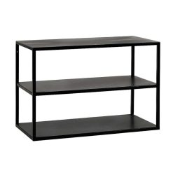 Pomax Etageres Murales | Eszential - Etagere - Metal - L 60 X W 30 X H 40 Cm - Noir