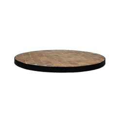 Pomax Concepts Modulaires | Zellix - Dessus De Table - Zelliges Marocaines - Dia 45 X H 2 Cm - Caramel