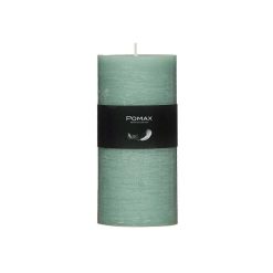 Pomax Bougies | Candle - Bougie - Cire De Paraffine - Dia 7 X H 14 Cm - Aqua Clair