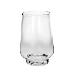 Pomax Photophores / T-Lights | Elyza - Photophore/Vase - Verre - Dia 20 X H 30 Cm - Transparent