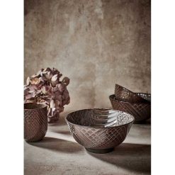 Pomax Vaisselle | Estro - Bol A Cereales - Porcelaine - Dia 12 X H 6 Cm - Bronze