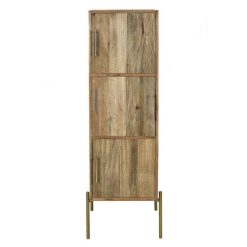 Pomax Armoires | Alfredo - Armoire - Bois De Mangier - L 40 X W 40 X H 145 Cm - Naturel