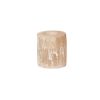 Pomax Photophores / T-Lights | Selena - Photophore - Selenite - Dia 7 X H 8 Cm - Rose