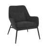 Pomax Canapes | Hailey - Fauteuil - Tissu / Metal - L 66 X W 75 X H 77 Cm - Anthracite