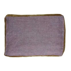 Pomax Coussins | Borders - Coussin - Lin / Velours - L 60 X W 40 Cm - Lavande