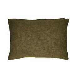 Pomax Coussins | Dimaro - Coussin - Coton / Polyester Recycle - L 60 X W 40 Cm - Vert Fonce