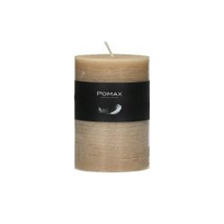 Pomax Bougies | Candle - Bougie - Cire De Paraffine - Dia 7 X H 10 Cm - Miel