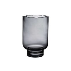 Pomax Photophores / T-Lights | Rozanna - Photophore - Verre - Dia 15,5 X H 23 Cm - Fume