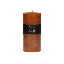 Pomax Bougies | Candle - Bougie - Cire De Paraffine - Dia 7 X H 14 Cm - Rouille