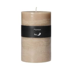 Pomax Bougies | Candle - Bougie - Cire De Paraffine - Dia 10 X H 15 Cm - Miel