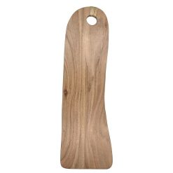 Pomax Planches A Decouper | Ontario - Planche A Decouper - Bois D'Acacia / Rotin - L 55,5 X W 18 X H 1,5 Cm - Naturel