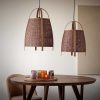 Pomax Suspensions | Minos - Lampe Suspendue - Bambou - Dia 42 X H 61 Cm - Rouille