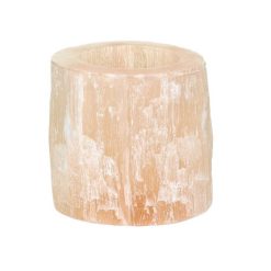 Pomax Photophores / T-Lights | Selena - Photophore - Selenite - Dia 14 X H 14 Cm - Rose