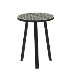 Pomax Tables Basses | Elfen - Table Basse - Metal / Os - Dia 35 X H 47 Cm