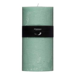 Pomax Bougies | Candle - Bougie - Cire De Paraffine - Dia 10 X H 20 Cm - Aqua Clair