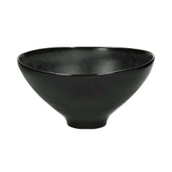 Pomax Saladiers / Plats A Servir | Chrom - Saladier - Gres - Dia 25,5 X H 12,5 Cm - Noir