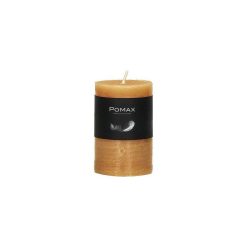 Pomax Bougies | Candle - Bougie - Cire De Paraffine - Dia 5 X H 8 Cm - Soleil