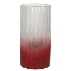 Pomax Vases | Denver - Vase - Verre - Dia 14 X H 27,3 Cm - Rouge