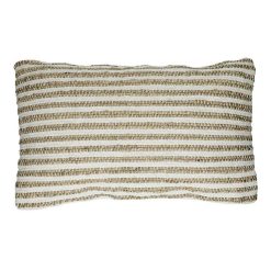 Pomax Coussins | Tilly - Coussin - Coton / Jute - L 50 X W 30 Cm - Blanc