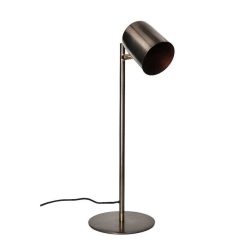 Pomax Lampes De Table | Harbin - Lampe De Table - Metal - Dia 10 X H 55 Cm - Cuivre