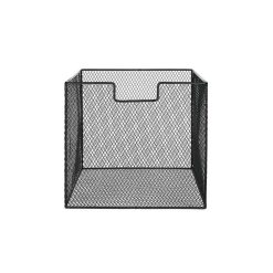 Pomax Concepts Modulaires | Eszential - Set/2 Paniers - Metal - L 31,5 X W 29,5 X H 17,5/27,5 Cm - Noir