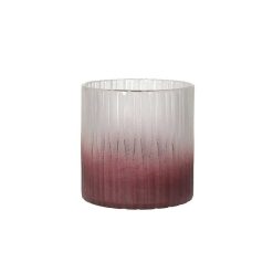 Pomax Vases | Denver - Vase - Verre - Dia 15 X H 14,8 Cm - Bordeaux