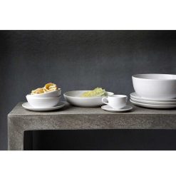 Pomax Vaisselle | Porcelino White - Assiette Plate - Ovale - Porcelaine - L 28 X W 24 Cm