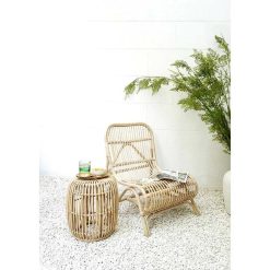 Pomax Canapes | Kim - Fauteuil - Rotin - L 66 X W 80 X H 77 Cm - Naturel