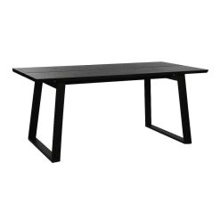 Pomax Tables | Partage - Table - Placage De Chene / Metal - L 180 X W 85 X H 75 Cm - Noir