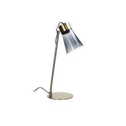 Pomax Lampes De Table | Sophie - Lampe De Table - Metal / Verre - Dia 19,5 X H 49 Cm - Fume