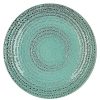 Pomax Vaisselle | Kusama - Assiette A Dessert - Porcelaine - Dia 22 Cm - Aqua