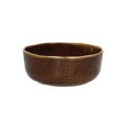 Pomax Vaisselle | Spiro - Bol A Soupe - Gres - Dia 16 X H 6 Cm - Brun