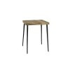 Pomax Tables | Legno - Tables A Diner - Bois De Mangier / Metal - L 60 X W 60 X H 77 Cm