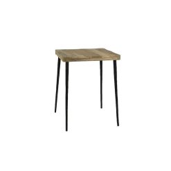 Pomax Tables | Legno - Tables A Diner - Bois De Mangier / Metal - L 60 X W 60 X H 77 Cm