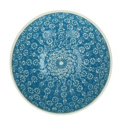 Pomax Saladiers / Plats A Servir | Santorini - Saladier - Faience - Dia 25 X H 9 Cm - Aqua