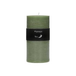 Pomax Bougies | Candle - Bougie - Cire De Paraffine - Dia 7 X H 14 Cm - Avocat