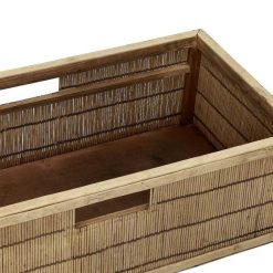 Pomax Concepts Modulaires | Shadow - Panier - Bambou / Bois - L 56 X W 29,5 X H 17 Cm - Naturel