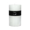 Pomax Bougies | Candle - Bougie - Cire De Paraffine - Dia 10 X H 15 Cm - Blanc