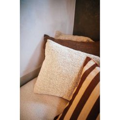 Pomax Coussins | Nogara - Coussin - Lin / Coton - L 50 X W 50 Cm - Naturel