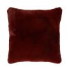 Pomax Coussins | Fluf - Coussin - Acrylique / Polyester - L 45 X W 45 Cm - Rouge Fonce