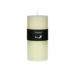 Pomax Bougies | Candle - Bougie - Cire De Paraffine - Dia 7 X H 14 Cm - Ivoire